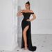 Sequin Mermaid Evening Dress – Sexy High Slit Bodycon Gown For Parties & Special Occasions_ecoleips.com
