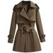 New Style Windbreaker For Women Korean Style Medium And Long Style Small Chic Design High End Early Autumn And Winter Jacket Coat_ecoleips.com