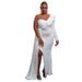 Verve 2025 Autumn Winter Women's Fashion New Single Shoulder Sequin Long Evening Dress_ecoleips.com