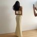 Spring New Women's Clothing Slim Fit Cropped Camisole High Waist Skirt Set European American Style Solid Color 2024_ecoleips.com