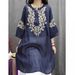 2026 Spring/Summer Vintage Cotton-Linen Heavy-Duty Embroidered Literary Versatile Top, Loose And Chic Mid-Length Casual_ecoleips.com