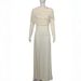 Women's Elegant Ruched Asymmetrical Long Sleeve Solid Color Bodycon Midi Dress – Fall Winter Party Gown 2026_ecoleips.com