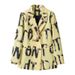 Women's Double Breasted Slim Fit Suit Jacket Purple Elegant Casual Blazer Long Sleeve Streetwear Outerwear For Spring Autumn_ecoleips.com