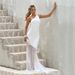 European And American Cross-Border Women's Fashion One-Shoulder Sleeveless Backless Slim Sexy Tie Mesh Long Dress Gown_ecoleips.com