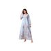 Best Selling Women's Printed Round Neck Beaded Abaya Dress Muslim Fashion Casual Long Gown_ecoleips.com