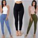 Stretchy Candy Color Slim Fit Casual Pants - Polyester & Cotton Blend, Comfortable & Stylish For Women & Men_ecoleips.com