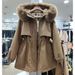 girl Europe Station 2022 Winter New Loose Mid-Length Fur Collar Fleece Lined Thickened Casual Hooded Parka Jacket For Women_ecoleips.com
