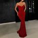 Women's Clothing Fashionable And Sexy Suspender Covering Fishtail Floor Length Dress, Dress Skirt With Additional Colors_ecoleips.com