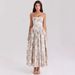 Women's Clothing Elegant Slimming Floral Print Sundress Women's Dress Ethereal Beauty For Formal & Casual For Women_ecoleips.com
