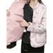 girl Peachy Elegant Cotton Coat For Women, New Chinese Style Handmade Button, High-end Padded Thickened Warm Winter Jacket_ecoleips.com