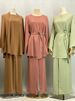 Hot Selling Arrivals Muslim Woman Tops And Pants Set Hight Quality Two Peice Set For Women Islamic Turkey Clothes Dubai Fashion_ecoleips.com