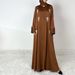 Women's Clothing Women’s Elegant Long Dress Set – High-Waist A-Line Robe With Glossy Trim (S-XXL, Luxe Polyester Blend, Boho & Evening Wear)_ecoleips.com