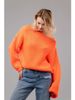 Women's Batwing Sleeve Off-Shoulder Knit Sweater - Soft & Stretchy Pullover Top In 10 Colors (White, Pink, Blue, Red, Yellow, Fuchsia, Orange, Black)_ecoleips.com