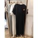Summer South Korea Simple Cute Print New Loose Short Sleeve Comfortable Women Maternity Dress_ecoleips.com