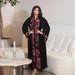 Luxury Velvet Jalabiya Dress – Gold Embroidered Abaya With Leather Accents | Elegant Muslim Evening Gown (Deep Red) – S/M_ecoleips.com