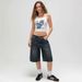 Women's Sleeveless round Neck Casual Tank Top Print Crop Top Comfortable Sexy European American Style Summer Wear_ecoleips.com