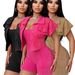 Women's Vintage Washed Denim 2-Piece Set Summer Sleeveless Jumpsuit And Short Sleeve Top Oversized Fit Streetwear Style Black Pink Khaki_ecoleips.com