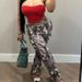 Women's Clothing Fashion Casual Loose Straight High Waist Stacked Bag Multi Color Trousers_ecoleips.com