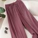 Plus Size High-Waisted Wide Leg Pants For Women Spring/Summer New Arrival Flowy Loose Fitting Style_ecoleips.com