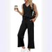 Women's Clothing Women's Summer Travel Outfit V Neck Vest Casual Pants Matching Set For Formal & Casual For Women_ecoleips.com