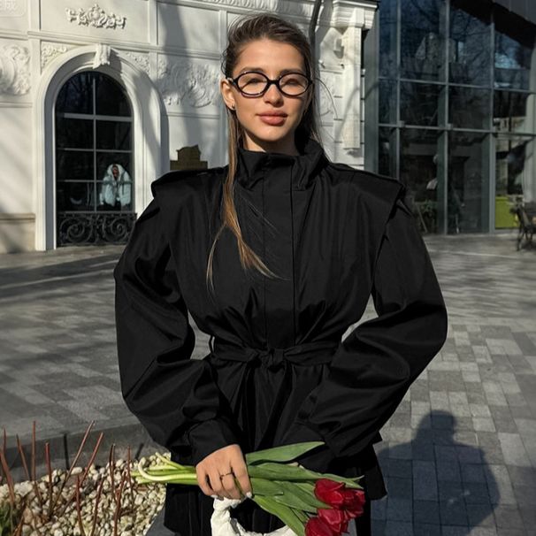 French-Inspired Trench Coat – Belted Waist, Oversized Lapel & Flowy Silhouette For Women (S-L)_ecoleips.com