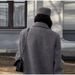 Button Woolen Coat Winter Gray Tall Loose Extra Long Coat_ecoleips.com