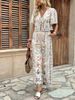 Women's Clothing New Style Elegant High Waist Printed Casual Fashion Suit_ecoleips.com