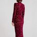 Women's Long Sleeved Asymmetrical Jacquard Evening Dress For Party Wear Autumn Winter_ecoleips.com