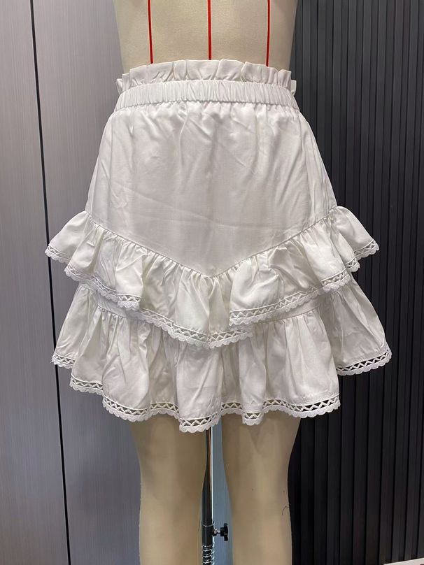 K Layered Cake Skirt, Half Skirt, High Waist, Solid Color, Mini Fashion Short Skirt For Women_ecoleips.com