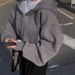 Autumn Winter Hooded Hoodies Women Casual Streetwear Zip Up Sweatshirts Long Sleeve Jackets Harajuku Y2K Crop Tops Hood_ecoleips.com