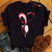 European And American Cross-border Foreign Trade Wholesale Clothing, Wine Glass Pattern Printed Round Neck Plus-size_ecoleips.com