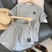 Women's Clothing Loose Short Sleeved T Shirt Casual Shorts Sports Fashion Print Casual Two Piece Set_ecoleips.com