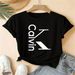 Summer Printed round Neck T-Shirt Large Size Short Sleeve Breathable Cotton Polyester Women's Casual Top for Ages 16-45_ecoleips.com