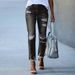 Women's Clothing Straight Tassel Jeans Slim Fit Ripped Trousers Female_ecoleips.com