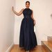 Satin Mermaid Evening Gown High Waist A-Line Dress Back Zipper Stretch Polyester Formal Gown for Women Classic Black XS to XXXL_ecoleips.com