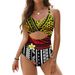 Customizable Polynesian Tribal Retro Print Swimwear Bikini Set Beach Party Summer Escape Hot Tropical Vibe Deluxe_ecoleips.com
