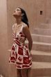 Fashionable Printed 3D Lace Trim Suspender Dress Independent Website Cross Border E Commerce New Product for Women Item Number 8050_ecoleips.com
