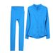 Women's Clothing DF Long Sleeved Fitted Stand Collar Elastic Fitness Jacket Set Sports Running Yoga Suit_ecoleips.com