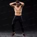 pro Slim Fit Black Striped Long Pants Quick Drying Breathable Yoga Workout Gym Running Sportswear For Women_ecoleips.com