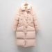 New White Duck Down Long Down Jacket For Women's Winter New Simple Fur Collar Thickened Loose Knee Coat Tide_ecoleips.com