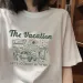 Retro Japanese Short Sleeve Loose T-Shirt Women's Trendy Summer Design Casual Student Top Crew Neck Short Sleeved Top_ecoleips.com