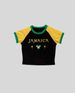 Summer Export Style Women's Slim Fit Short Sleeve T-Shirt Sexy National Flag Embroidery European American Cross Border Top_ecoleips.com