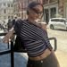 American Retro Striped Off-Shoulder T-Shirt Slimming Waist Women's Fashion Top European Style Regular Fit_ecoleips.com