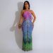 Women's Clothing Printing New Fashion Sexy Slim Hip Dress Hot Diamond Long Skirt Female_ecoleips.com