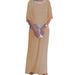 2026 New European And American Style Round Neck Sequin Color Block Batwing Top Wide Leg Pants Set For Women_ecoleips.com