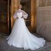 New 2026 Lightweight Gauze Dress plus Size Petite Figure Puff Sleeves French Hepburn Style Wedding Reception Light Dress for Women_ecoleips.com