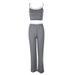 AD393 New Cross-Border Casual Fitness Camisole Comfortable Stretch Slim-Fit Indoor Yoga Pants Set_ecoleips.com