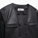 ZADATA Spring New Women's Fashion Simple Versatile Short Leather Button Jacket And Skirt Set_ecoleips.com