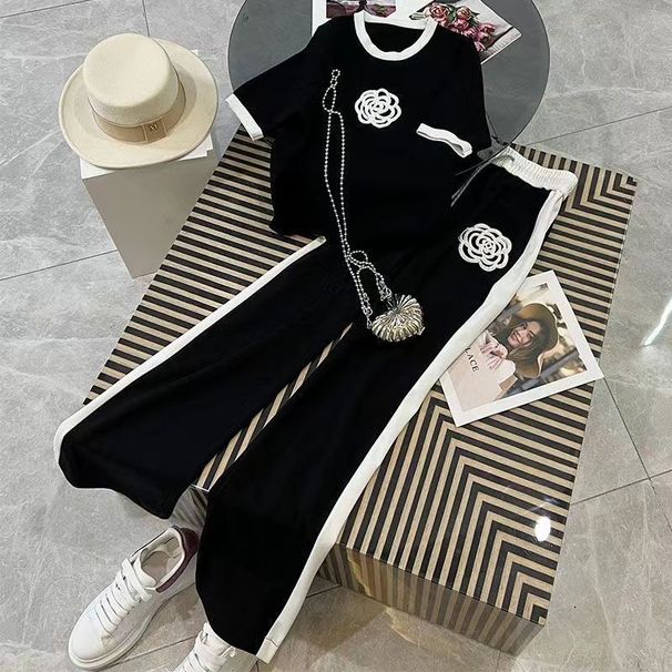 Women's Clothing New Summer Fashion Design Niche Light Mature Style Slimming Two-Piece Set_ecoleips.com