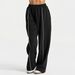 K Loose Yoga Pants, Fashionable And Comfortable, Casual Straight Leg Yoga Pants, Elastic High Waisted Fitness Pants_ecoleips.com